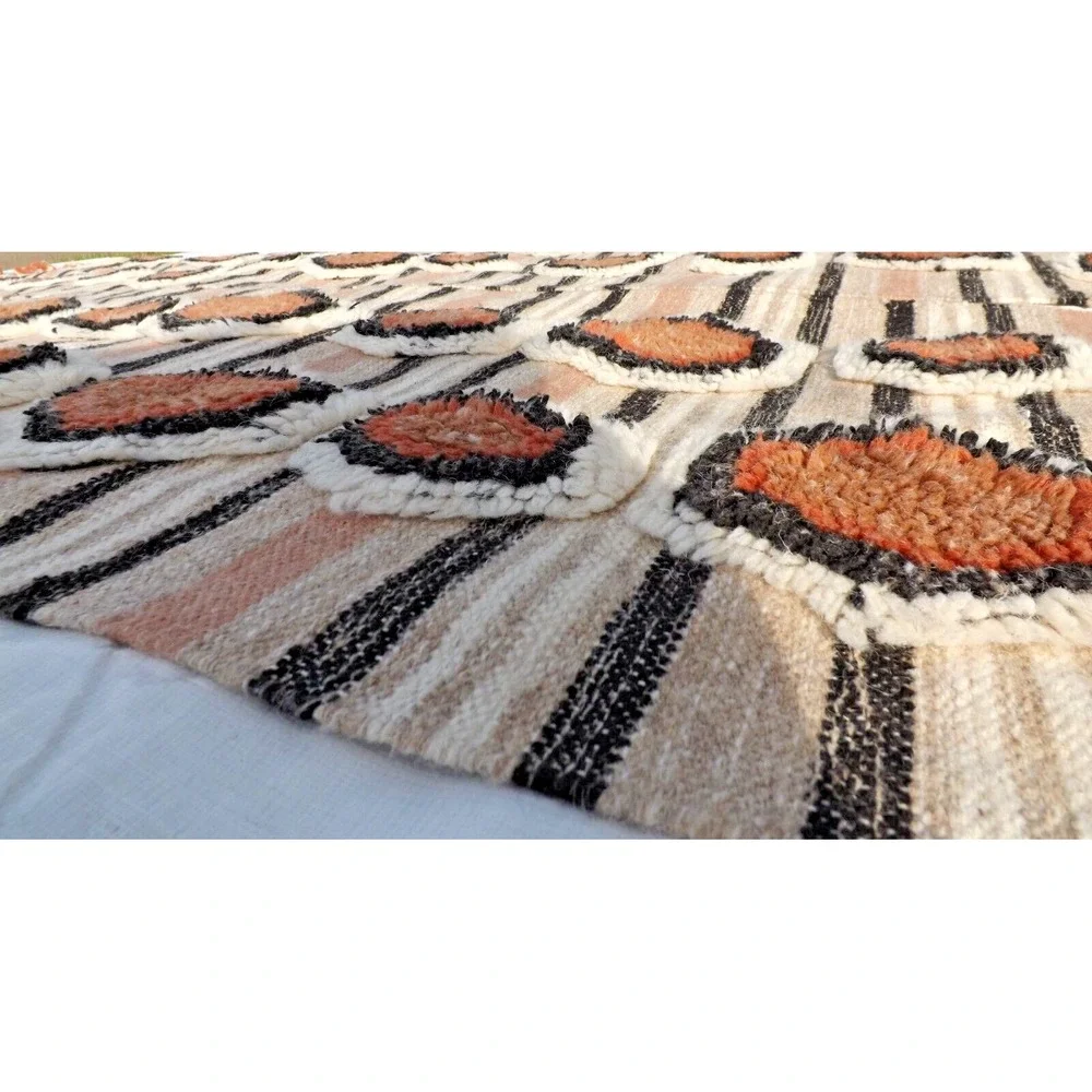 2 Creative Co-Op Cotton Tufted Kilim Floor Runner w/Braided Tassels - 2' x 8' ea